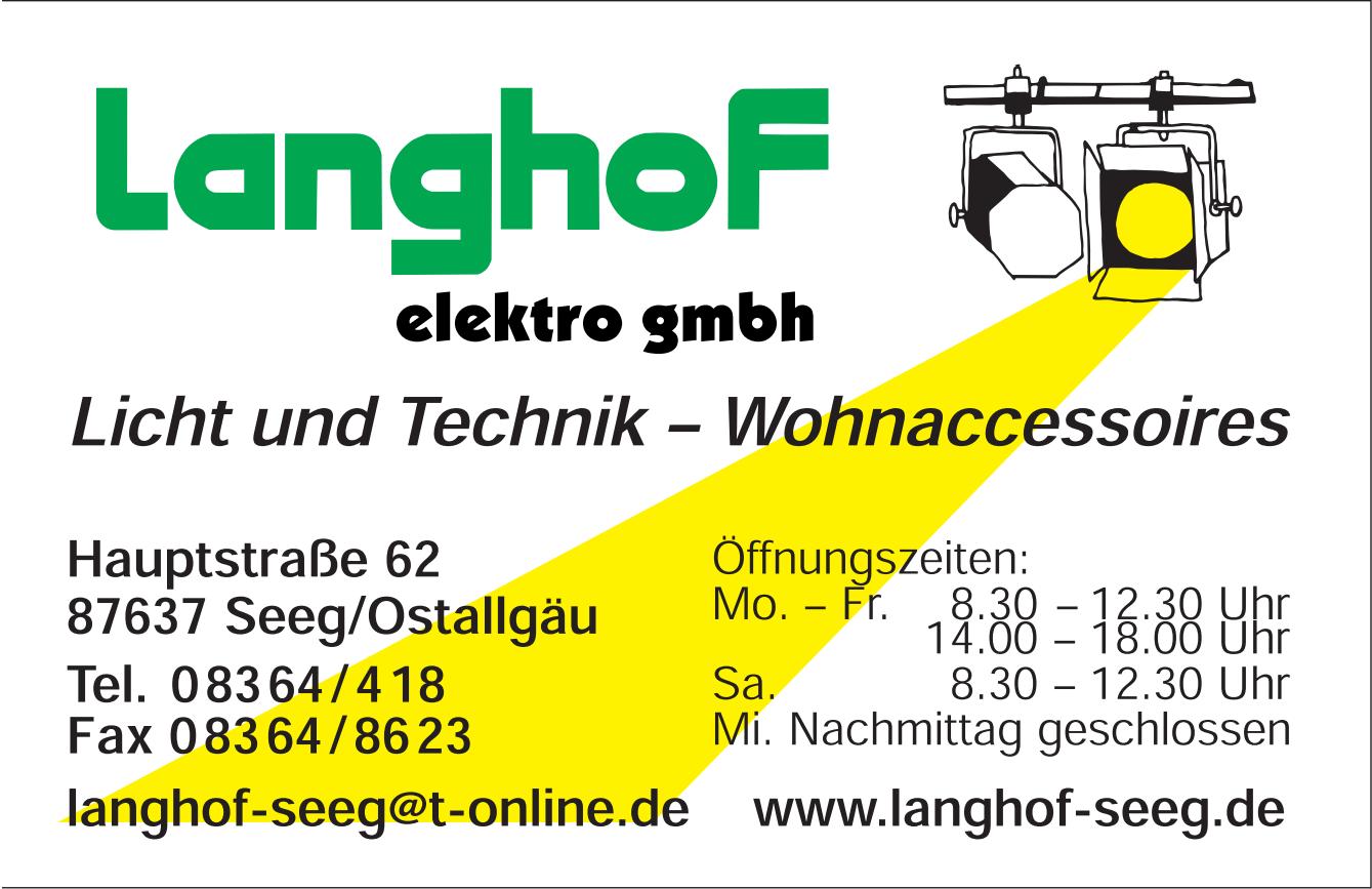 Langhof Elektro GmbH Logo