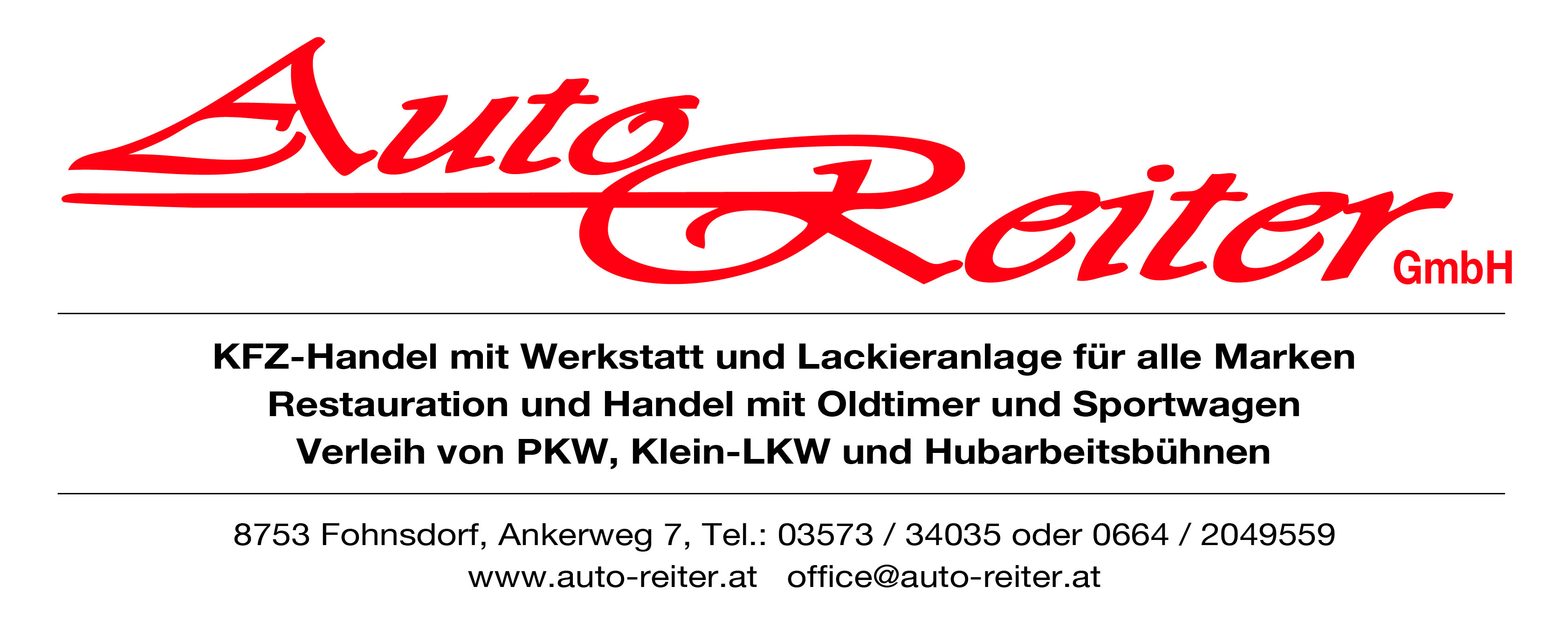 Kfz Handel & Reparatur Reiter | Fohnsdorf logo